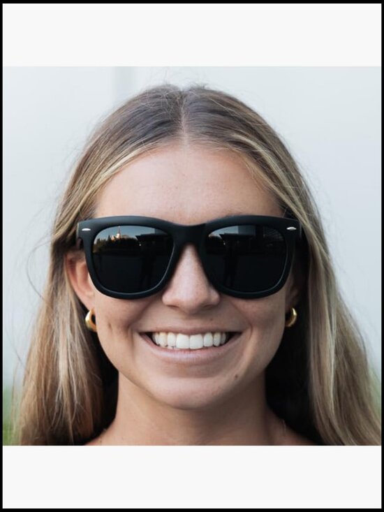 Super Dark Sunglasses UV Protection Spring Hinge Vintage Retro Wrap Around